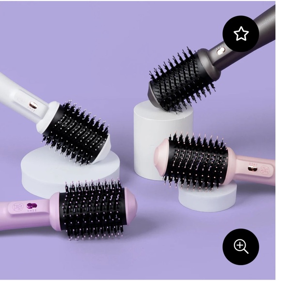 NIB- Hauteness- Premium Blowout Brush- Pearlescent White- Ceramic - Picture 4 of 17